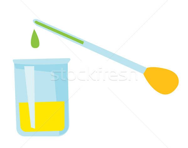 600x471 Pipette Adding Fluid To A Beaker Vector Cartoon Vector