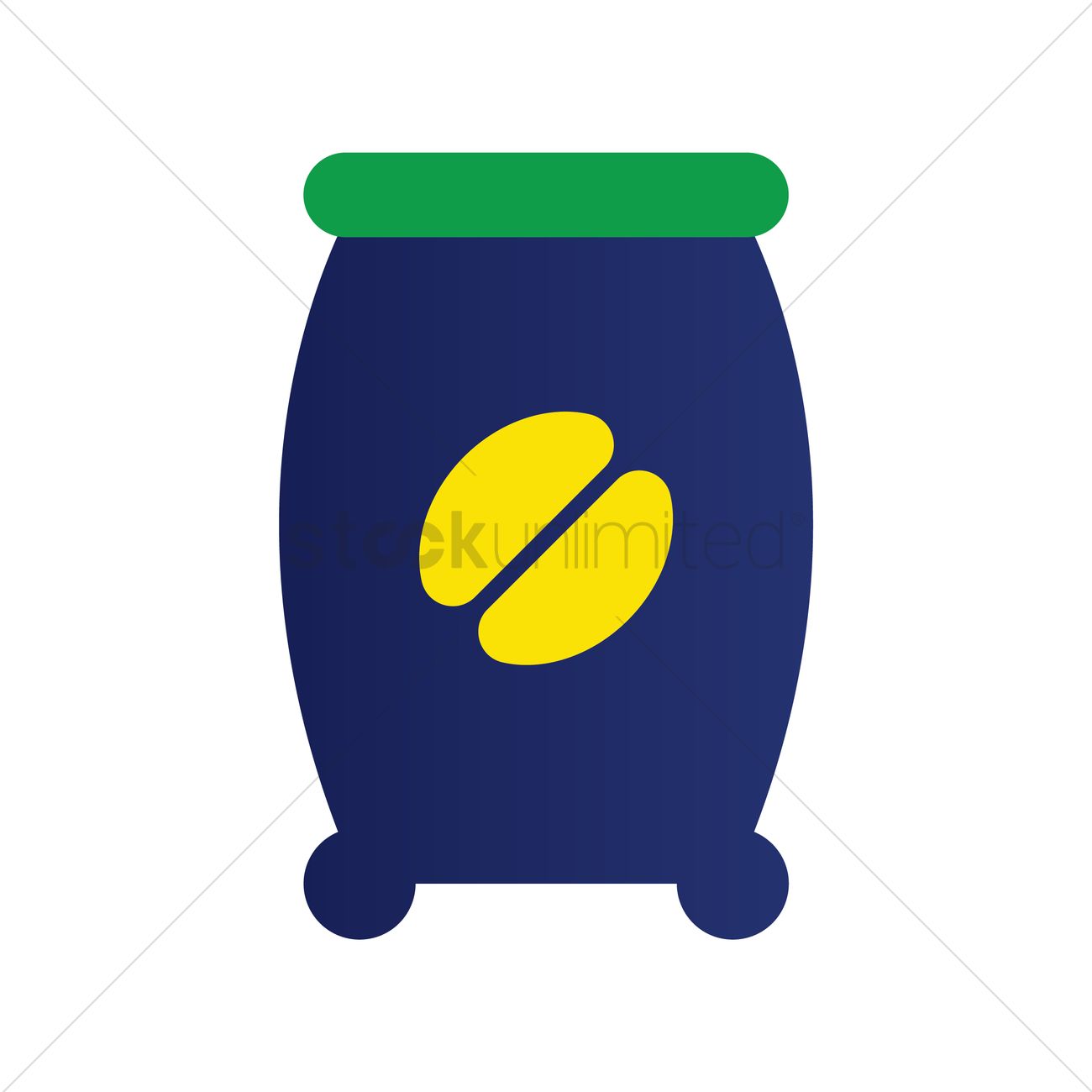 Coffee Bean Bag Vector Image 1300x1300 Coffee Bean Bag Vector Image