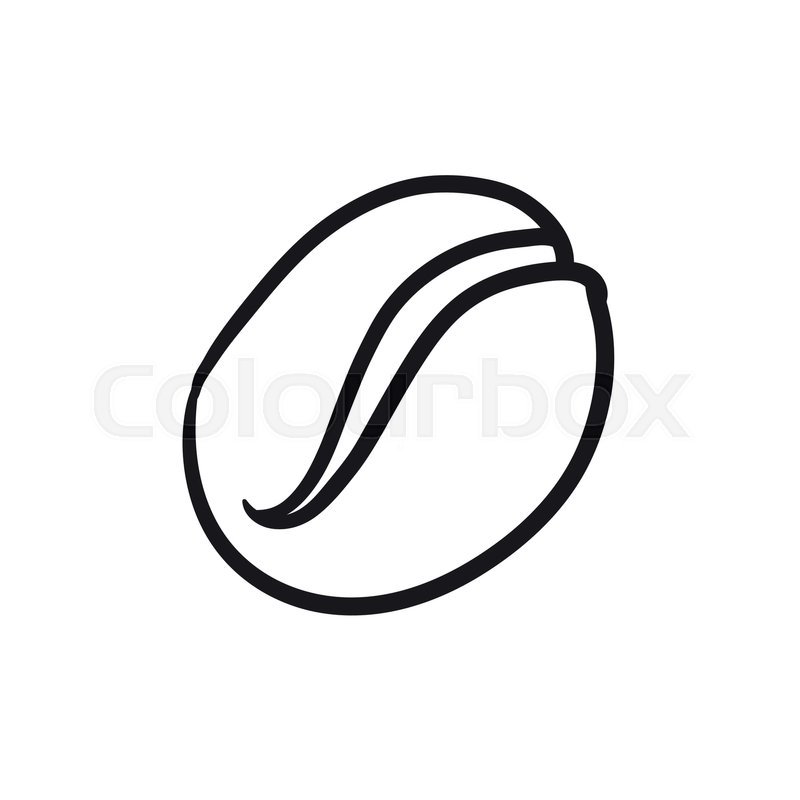 800x800 Coffee Bean Vector Sketch Icon Stock Vector Colourbox
