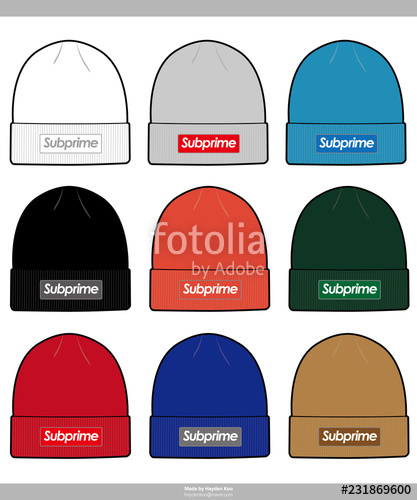 417x500 Beanie Design Fashion Technical Drawings Vector Template Stock