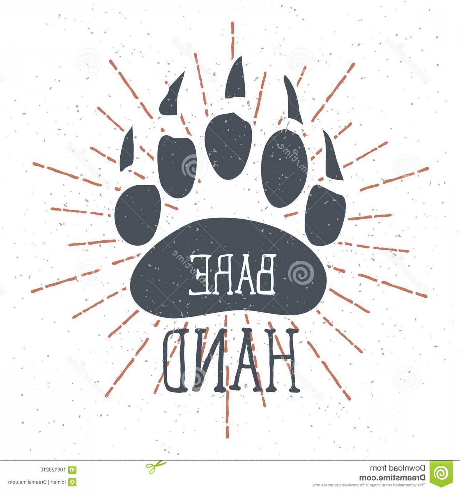 Bear Claw Vector