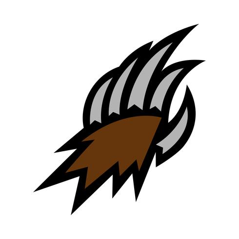 Grizzly Bear Claw Vector Illustration 490x490 Grizzly Bear Claw Vector Illustration