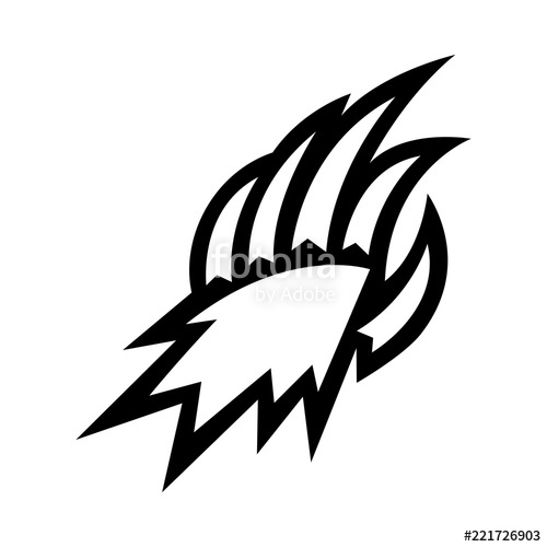 Grizzly Bear Claw Vector Illustration Stock Image And Royalty 500x500 Grizzly Bear Claw Vector Illustration Stock Image And Royalty