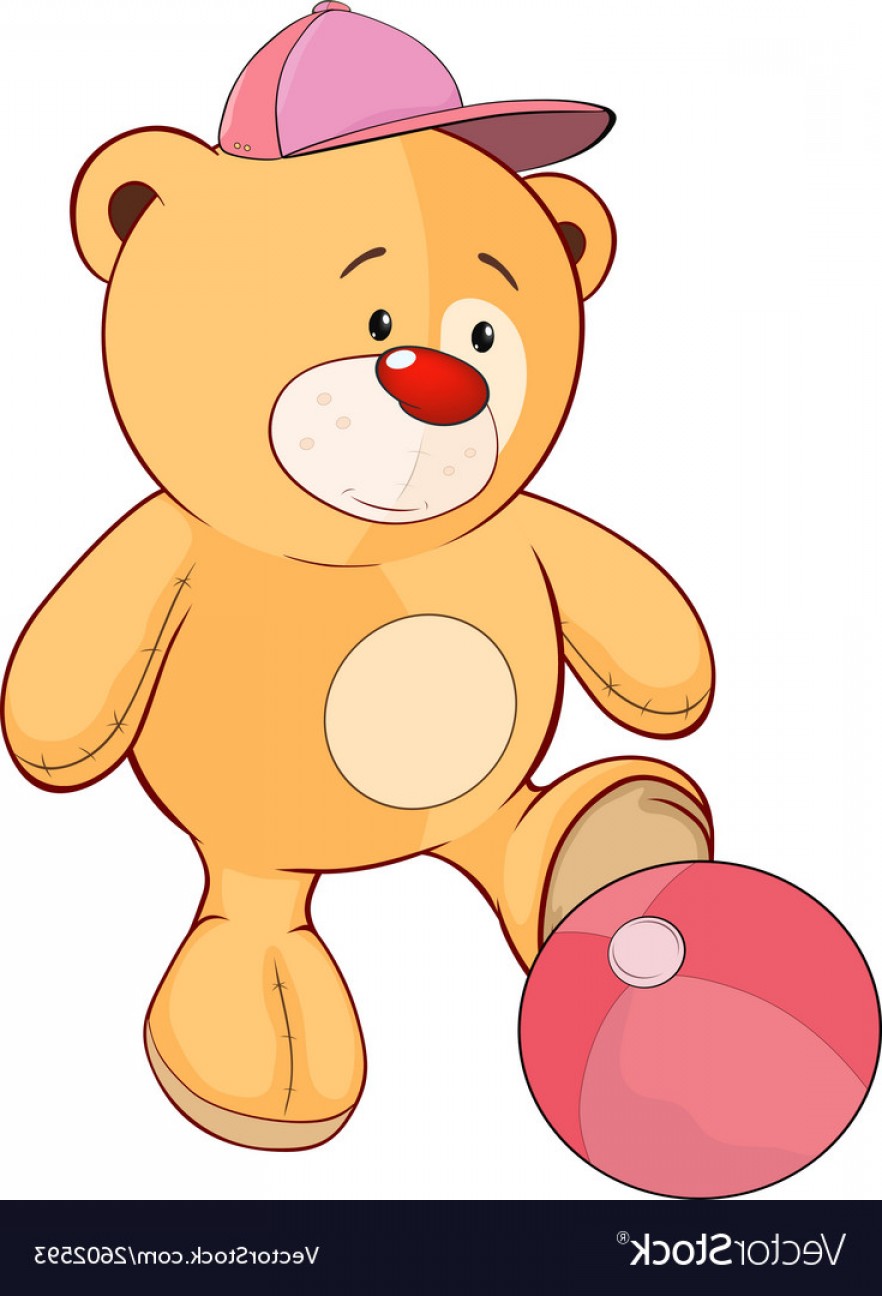 A Stuffed Toy Bear Cub A Soccer Player Cartoon Vector Soidergi 882x1296 A Stuffed Toy Bear Cub A Soccer Player Cartoon Vector Soidergi