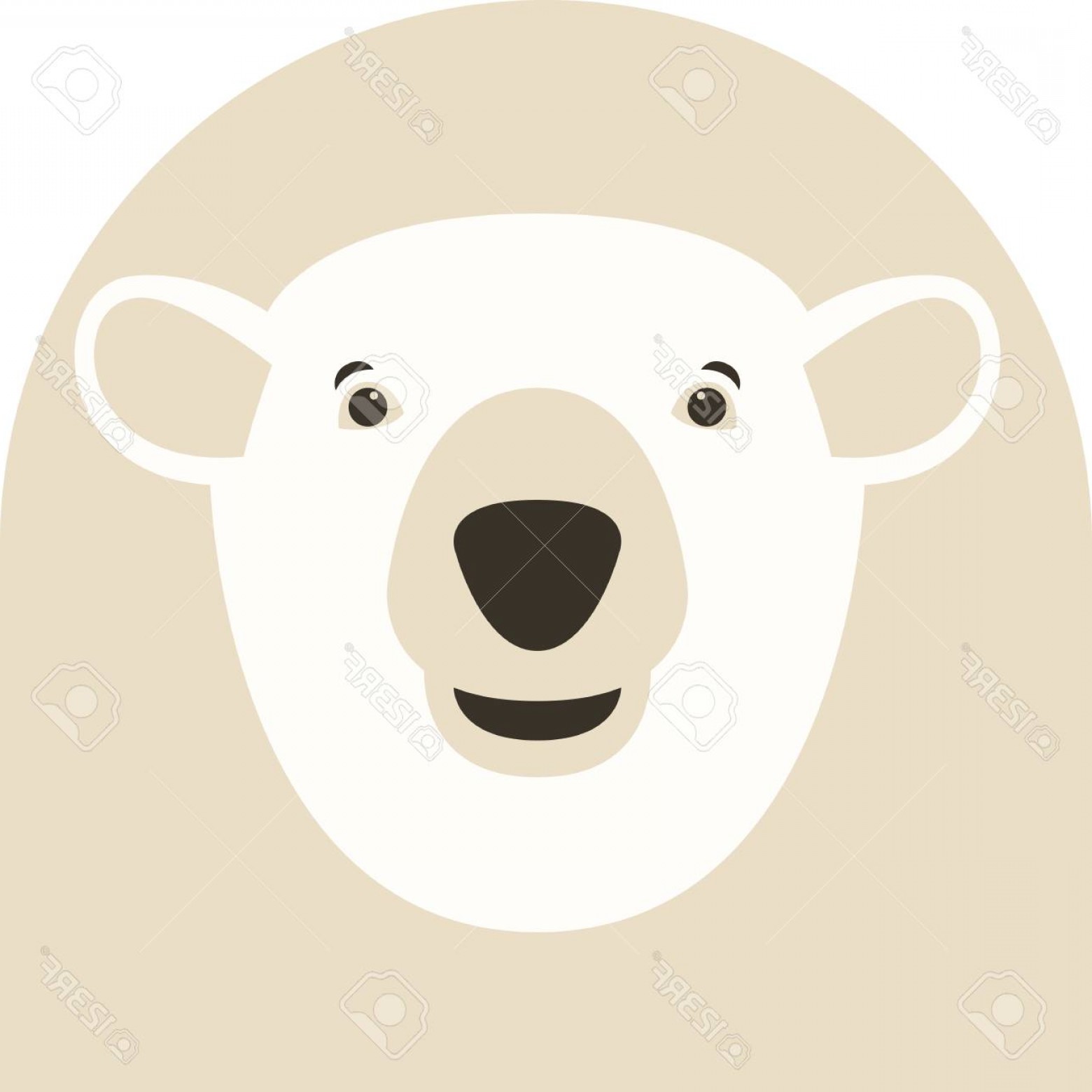 Photostock Vector Polar Bear Face Vector Illustration Flat Style 1560x1560 Photostock Vector Polar Bear Face Vector Illustration Flat Style