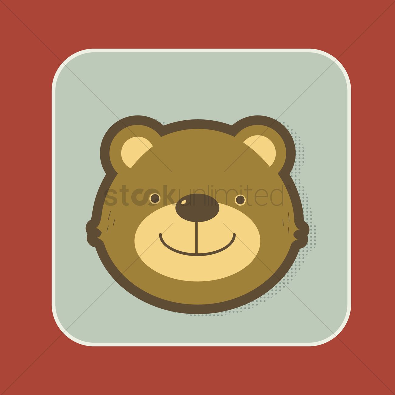 Teddy Bear Face Vector Image 1300x1300 Teddy Bear Face Vector Image