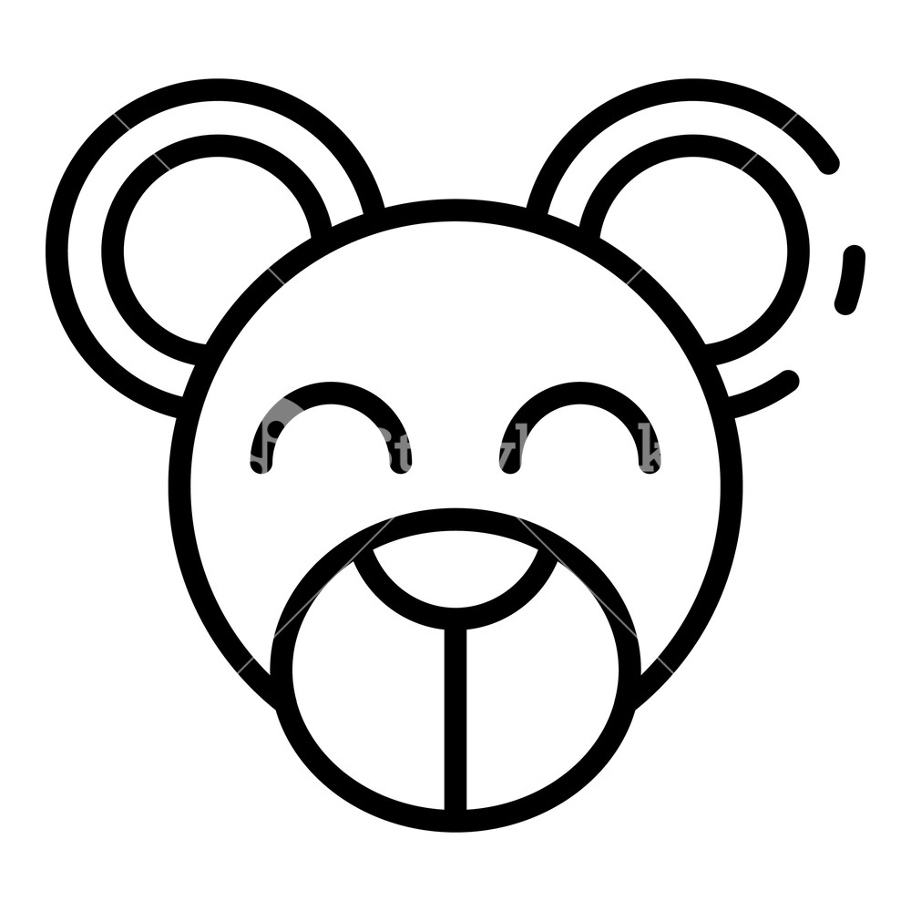 Teddy Bear Face Icon Outline Teddy Bear Face Vector Icon For Web 1000x1000 Teddy Bear Face Icon Outline Teddy Bear Face Vector Icon For Web