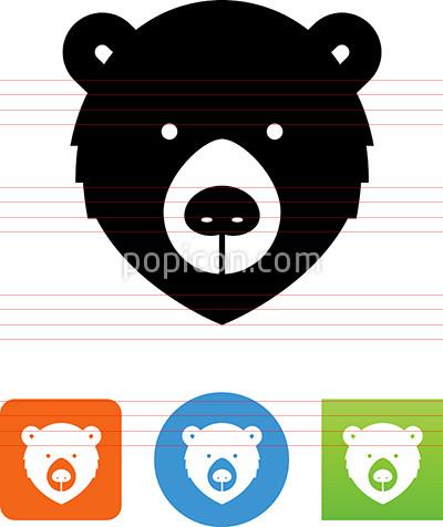 Bear Face Icon 400x476 Bear Face Icon