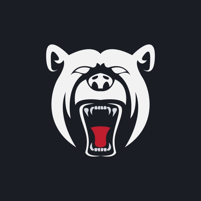 640x640 Bear Head Vector Illustration, Illustration, Bear, Head Png