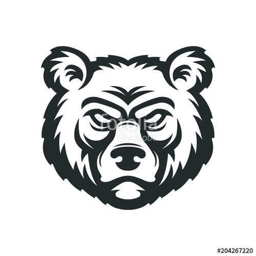 500x500 Bear Head Logo Stock Image And Royalty Free Vector