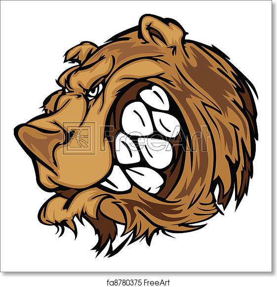 561x581 Free Art Print Of Bear Grizzly Mascot Head Vector Car Cartoon