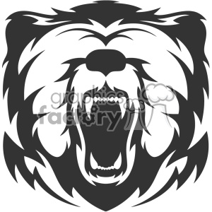 300x300 Bear Head Vector Art Clipart Royalty Free Gif, Png