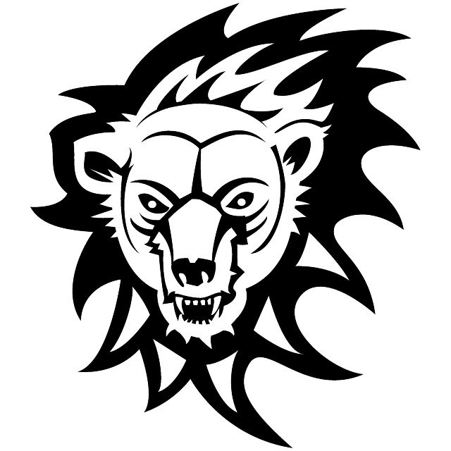 640x640 Bear Head Vector Illustration
