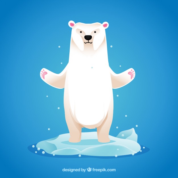 626x626 Polar Bear Illustration Vector Premium Download