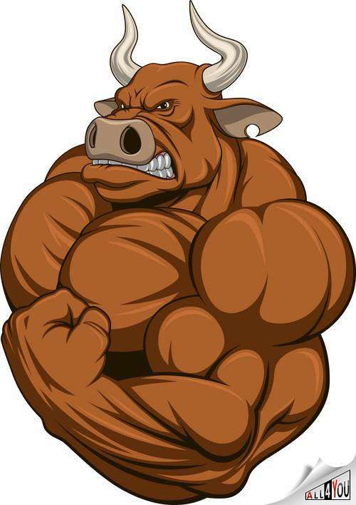 500x708 Animals Build Body Gym Animals In Bear Vector