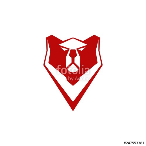 500x500 Wild Animal Bear Logo Vector Stock Image And Royalty Free Vector