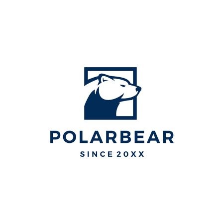 450x450 Polar Bear Logo Vector Icon Illustration Royalty Free Vector Graphics