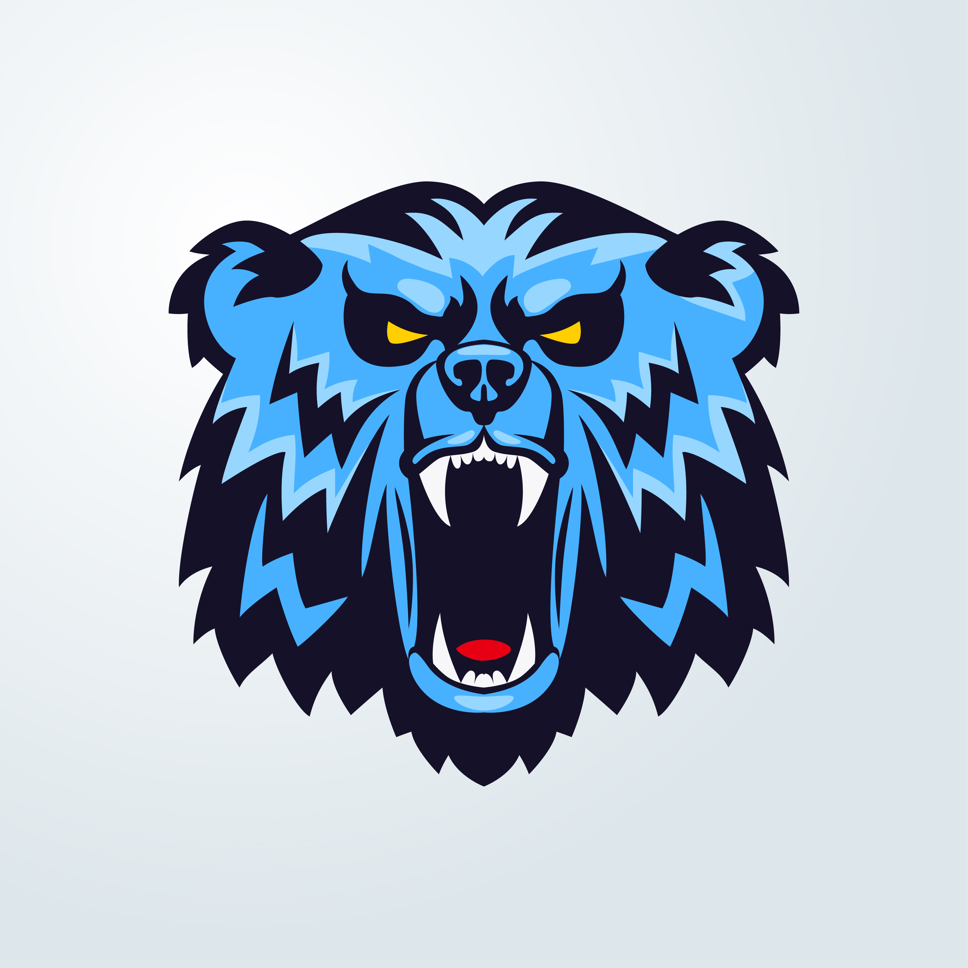 3150x3150 Bear Logo Free Vector Art
