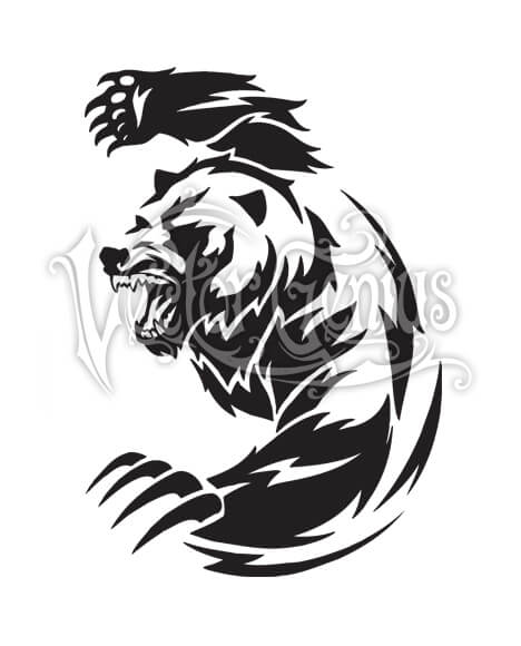 468x580 Bear Tearing Logo