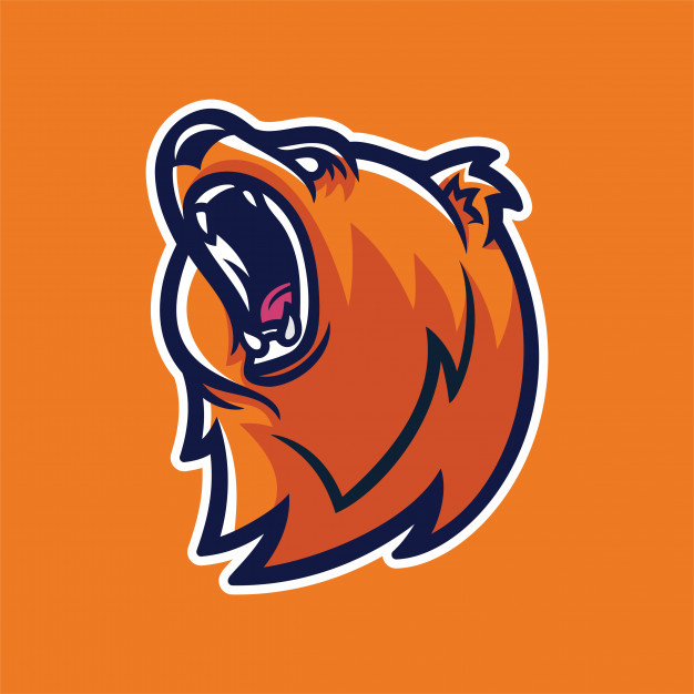 626x626 Grizzly Bear Mascot Logo Template Vector Premium Download