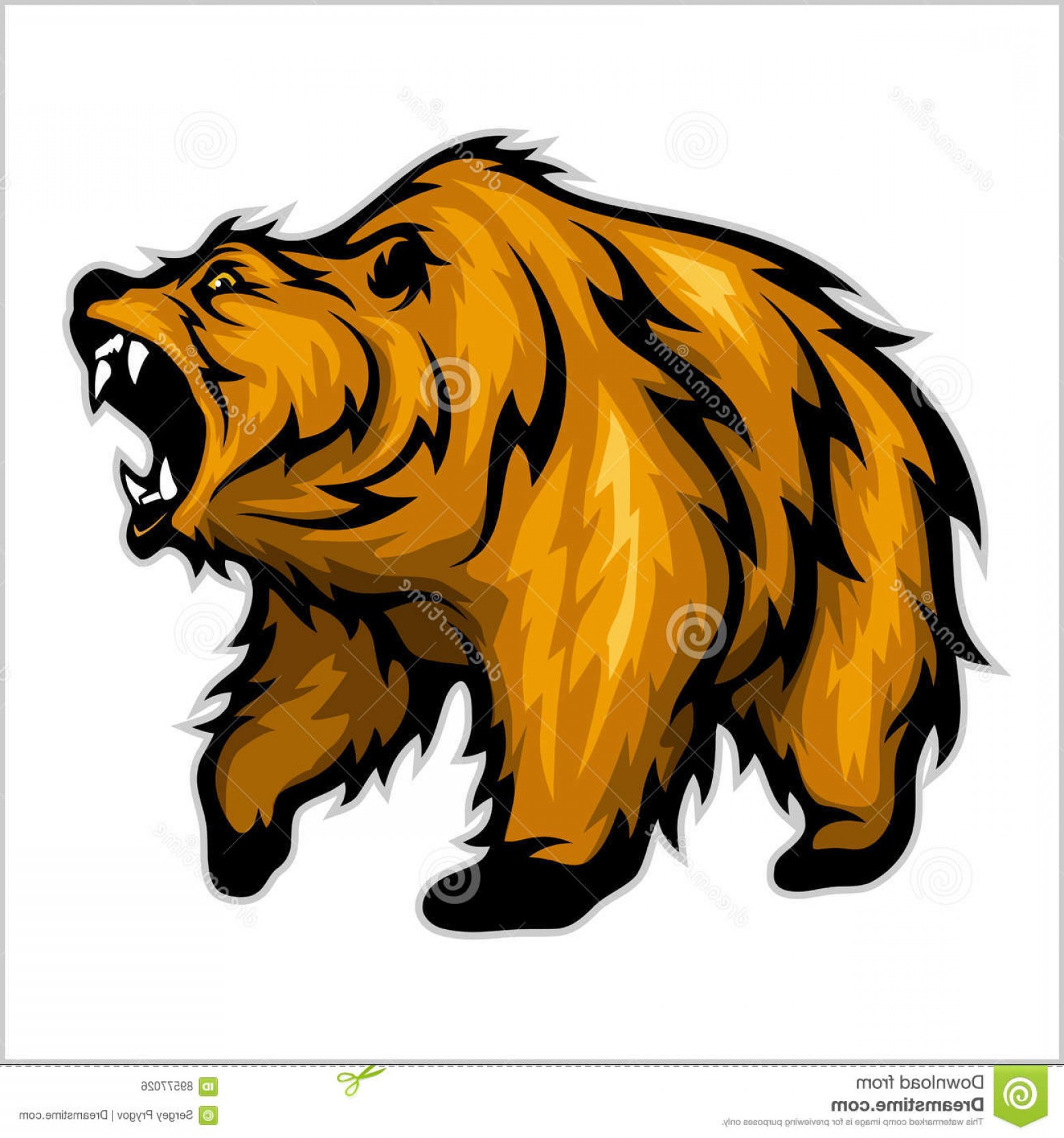 Bear Mascot Vector At Vectorified.com 