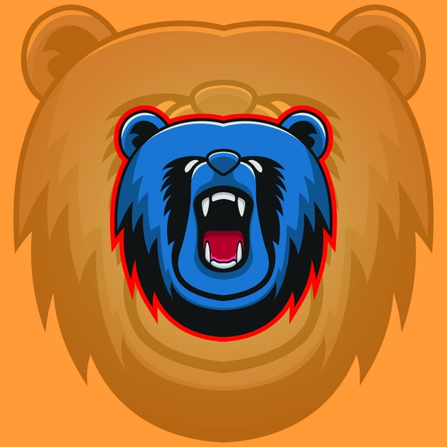 640x640 Bear Logo Mascot Design Head Wildlife Sport Illustration Emblem