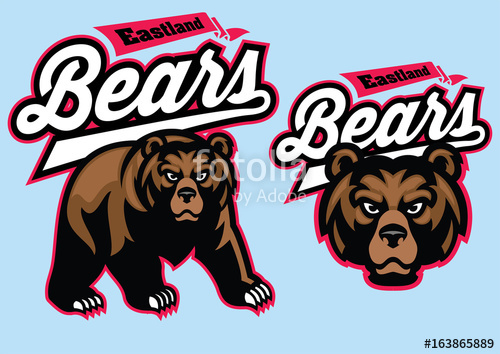 500x354 Grizzly Bear Mascot Set Stock Image And Royalty Free Vector