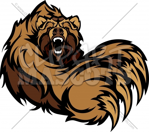 590x523 Bear Mascot Graphic Vector Cartoon