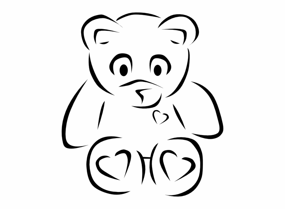 How To Set Use Teddy Bear Outline Vector 920x673 How To Set Use Teddy Bear Outline Vector