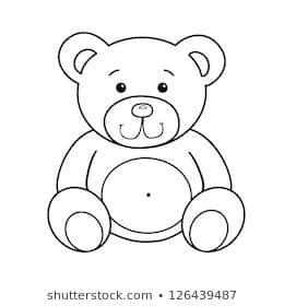 Outlined Bear Toy Vector Illustration Within Bear 260x280 Outlined Bear Toy Vector Illustration Within Bear