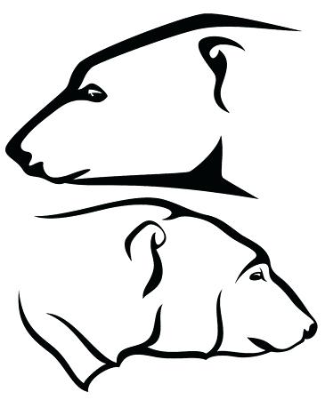 Polar Bear Outline Polar Bear Head Profile Black And White Vector 365x450 Polar Bear Outline Polar Bear Head Profile Black And White Vector