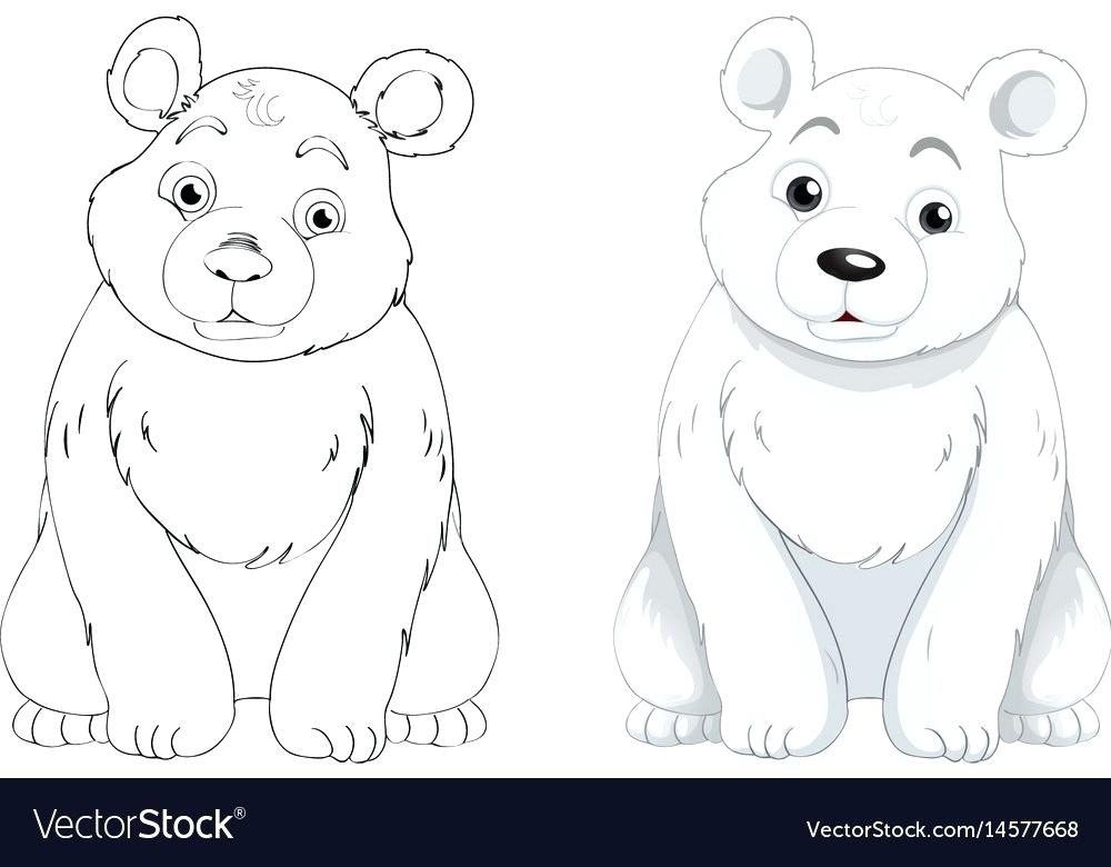 Bear Outlines Doodle Animal Outline Of Polar Bear Vector Image 1000x780 Bear Outlines Doodle Animal Outline Of Polar Bear Vector Image