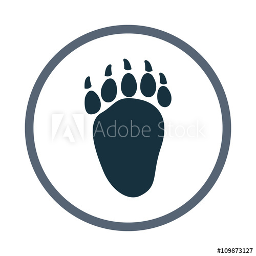 500x500 Bear Paw Print Icon