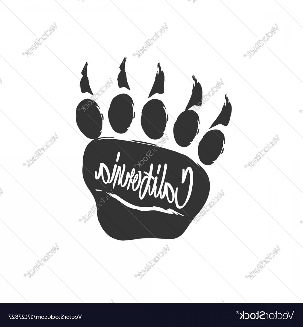 1200x1296 Californian Bear Paw Print Bear Footprint With Vector Soidergi