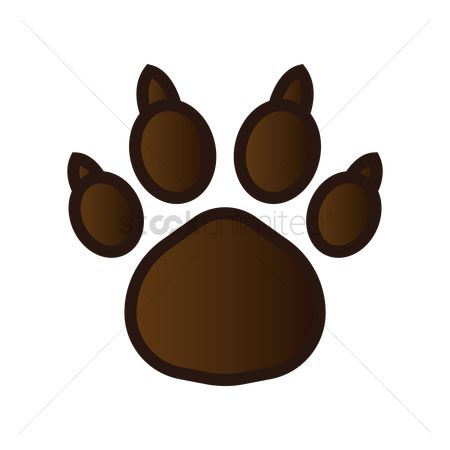 450x450 Free Bear Paw Print Stock Vectors Stockunlimited