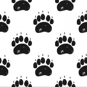 300x300 Bear Grizzly Footprint Paw Print Claw Hoodamathrun