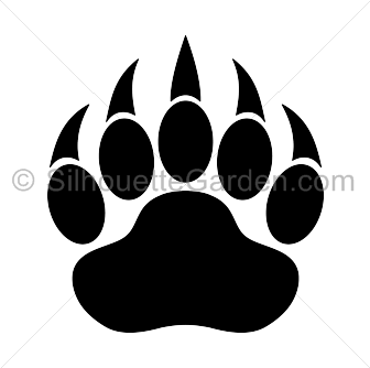 336x334 Bear Paw Silhouette