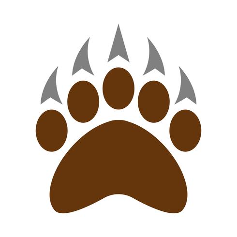 Grizzly Bear Claw Vector Illustration 490x490 Grizzly Bear Claw Vector Illustration