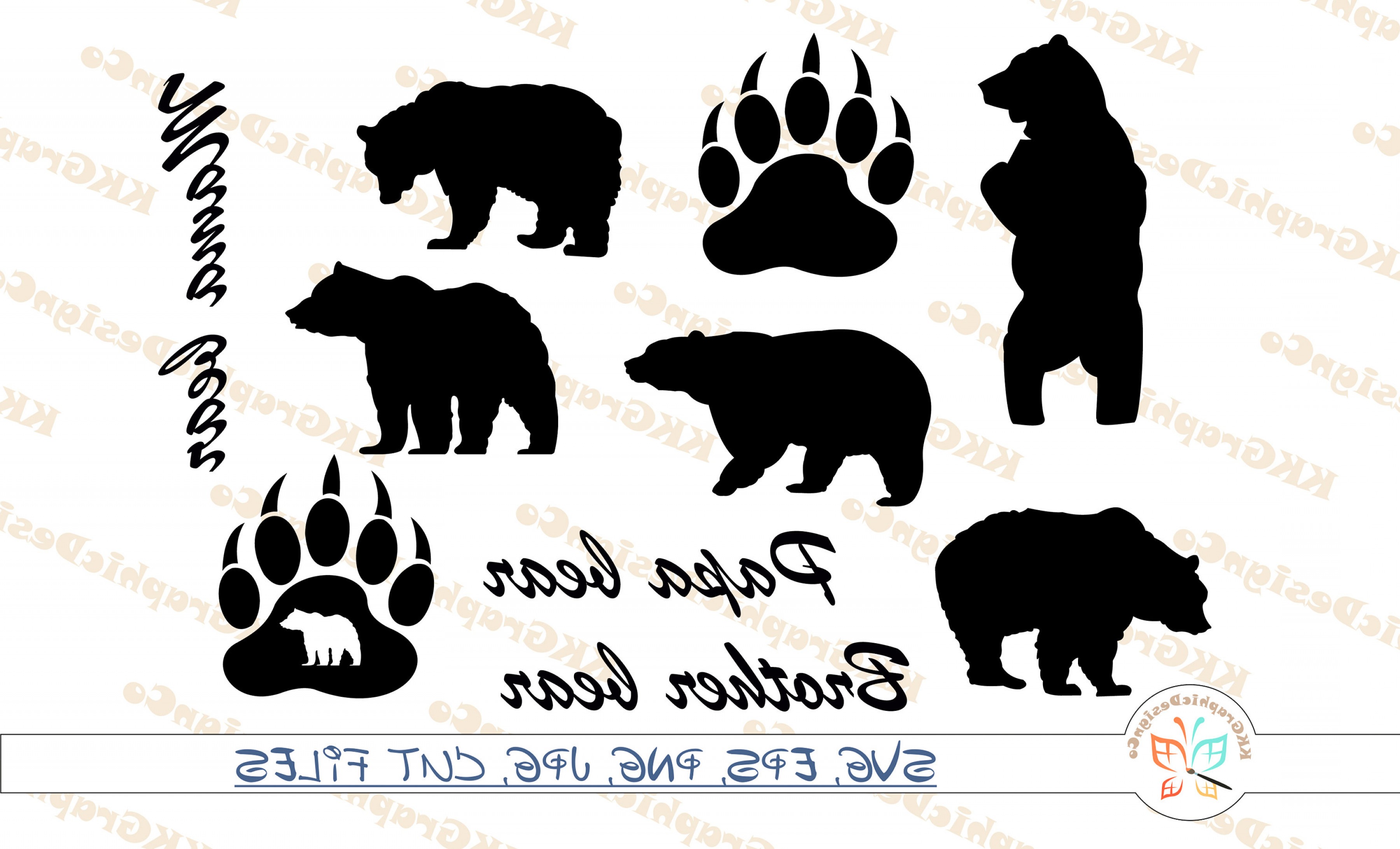 Bear Claw Vector Catchsplace 3600x2182 Bear Claw Vector Catchsplace
