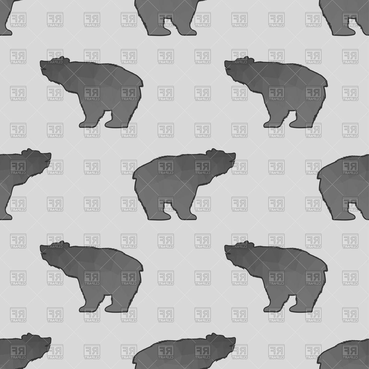 1200x1200 Best Free Bear Silhouette Pattern Photos Free Vector Art, Images