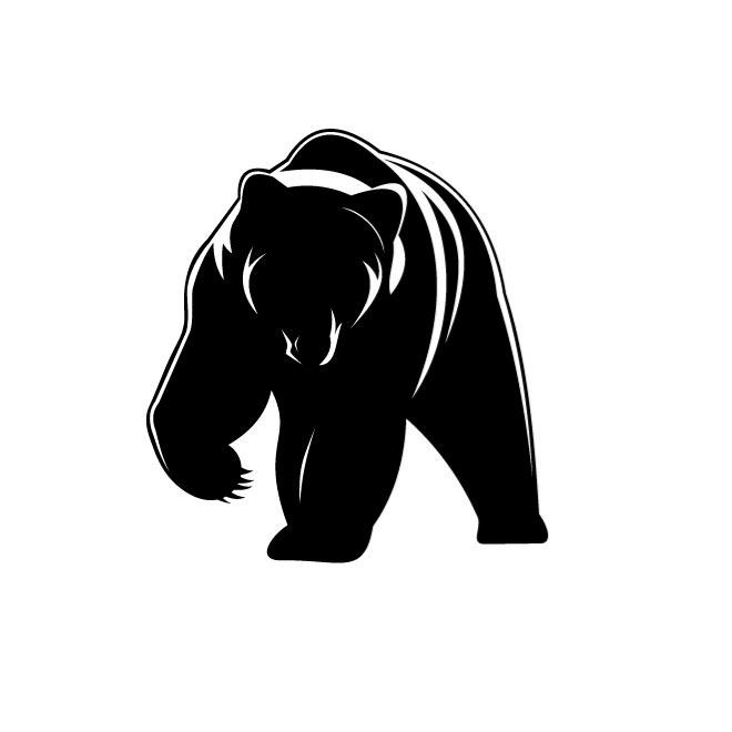 660x660 Bear Vector Silhouette