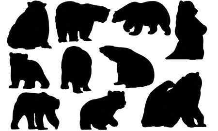450x270 Polar Bear Silhouette Vector Illustration Royalty Free Vector
