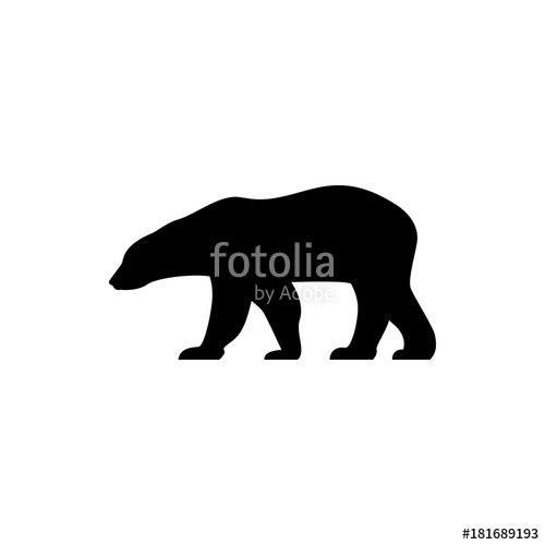 500x500 Vector Bear Silhouette Stock Image And Royalty Free Vector
