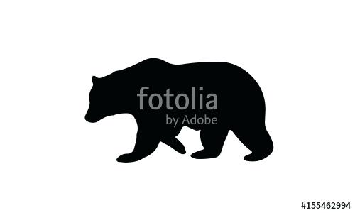 500x300 Bear Silhouette Vector Polar Teddy Free Chrisconnelly