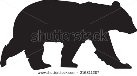 450x250 Collection Of 'bear Silhouette Vector' Download More Than