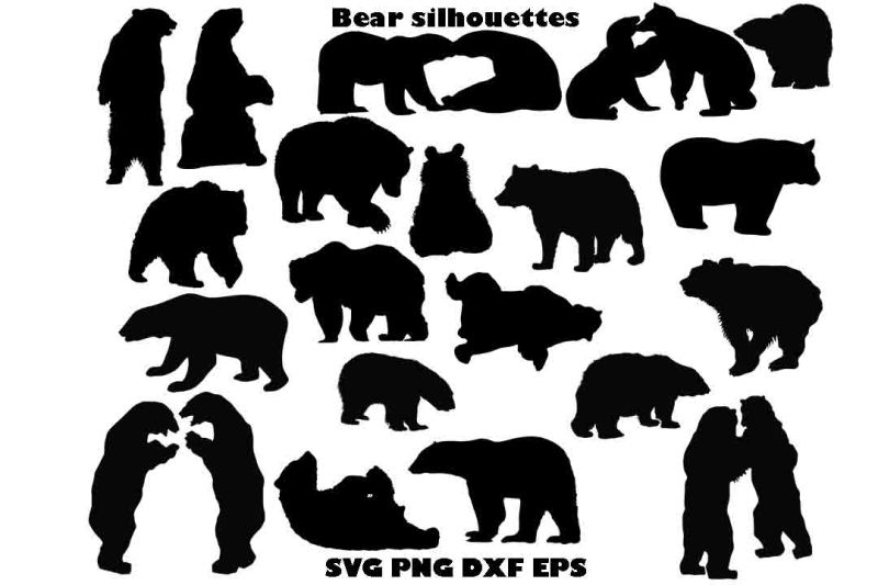 800x533 Free Bear Silhouette Png Dxf Crafter