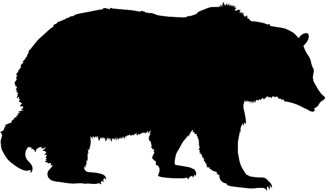 Bear Silhouette Vector Free at Vectorified.com | Collection of Bear ...