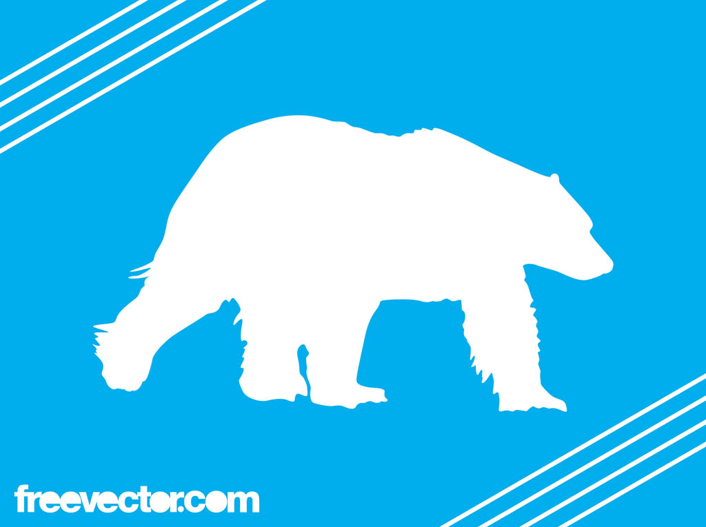 1024x765 Polar Bear Silhouette Vector Art Graphics
