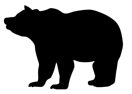 465x330 Bear Silhouette Free Dxf Free Download Vector Graphic Art