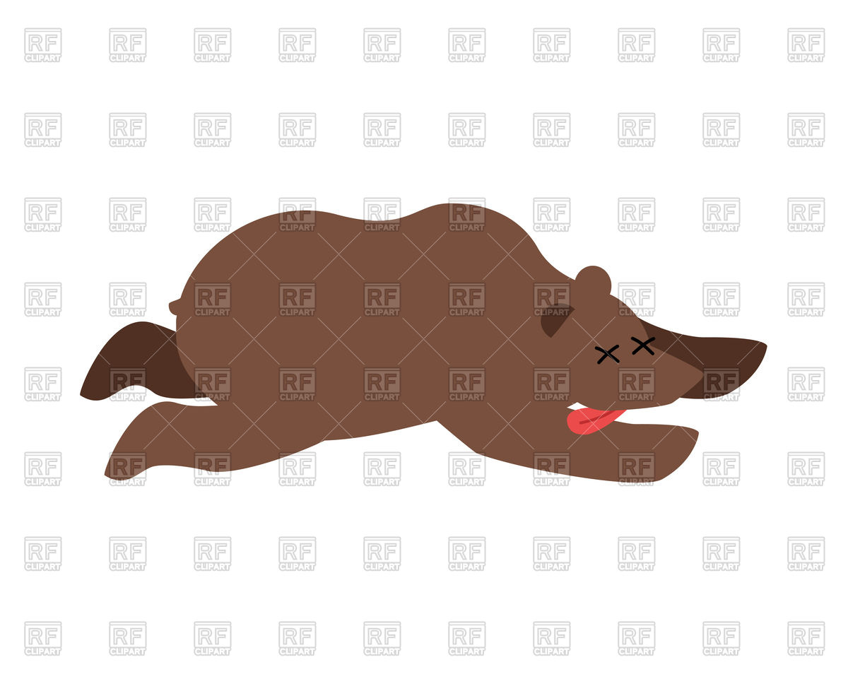 1200x971 Dead Bear Vector Image Of Plants And Animals Popaukropa